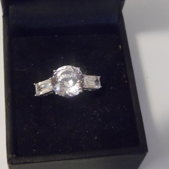 Radiance by Absolute Simulated Diamond Ring & Dangle Heart Bracelet - Picture 2 of 6